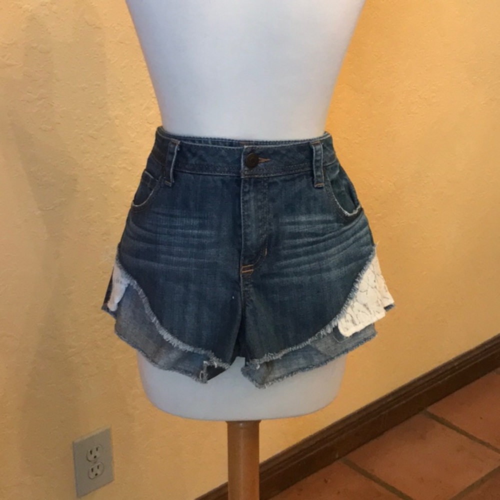 Blue Asphalt jean shorts
